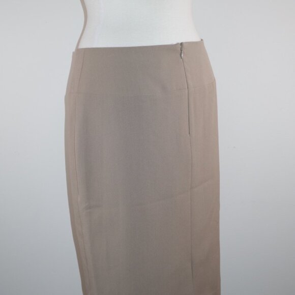 Ellen Tracy Beige Pencil Skirt - Size 6 - Picture 4 of 15
